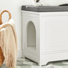 SoBuy Cassapanca con cuccia per gatti 90x36x44cm FSR136-W