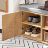 Слаба за обувки Sobuy с 2 чекмеджета, пейка с отделение за съхранение, входна пейка, естествен цвят 110x35x47cm FSR148-N