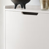 SoBuy FSR151-H-W Mobile Scarpiera Alta e Stretta per un Ingresso Moderno, 3 Ante a Ribalta, 50x19x90 cm, Bianco