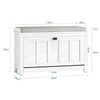 SoBuy Panca scarpiera 80x29x50cm FSR161-W