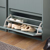 SoBuy FSR165-H-HG Scarpiera Salvaspazio Slim Scarpiera con 3 Ribalte Mobile Portascarpe Regolabili da Ingresso Grigio 61x25x120 cm