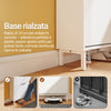 SoBuy FSR221-W Σχάρα παπουτσιών εισόδου Λεπτό ράφι παπουτσιών που εξοικονομεί χώρο Ξύλινο ράφι παπουτσιών, χωρητικότητας έως και 47, με γάντζους και ανοιχτό ράφι για είσοδο στο διάδρομο μικρού διαμερίσματος Λευκό 60x19x119 cm