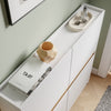 SoBuy FSR225-E-W Scarpiera Slim Salvaspazio 4 Ante a Ribalta, Bianco - immagine 4/12