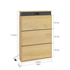 SoBuy FSR226-E-N Scarpiera con Asciugatura e Disinfezione, Rovere Chiaro - immagine 3/12