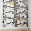 SoBuy FSR229-E-WN Armadio per Scarpe con 5 Ante e 14 Ripiani, Bianco - immagine 10/12