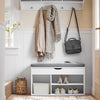 SoBuy FSR45-HG Panca scarpiera legno Portascarpe salvaspazio Scarpiera Ingresso Cassapanca Contenitore da Interno con Seduta L80*P30*A48cm Bianco