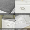 SoBuy FSR64-W Scarpiera Salvaspazio Slim da Ingresso Panca Contenitore con Cuscino, Cassapanca Scarpiera Regolabile per Casa, Camera, Corridoio, 52x24x104 cm, Bianco