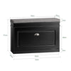 SoBuy FSR82-L-SCH Scarpiera Salvaspazio Slim con Seduta - Panca Scarpiera da Ingresso Contenitore in Legno, Mobile Ingresso per Scarpe, Regolabile, Nero L75*P24*A51 cm