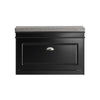 SoBuy FSR82-L-SCH Scarpiera Salvaspazio Slim con Seduta - Panca Scarpiera da Ingresso Contenitore in Legno, Mobile Ingresso per Scarpe, Regolabile, Nero L75*P24*A51 cm