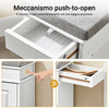 SoBuy FSR82-L-WG Scarpiera Salvaspazio Slim con Seduta Panca Scarpiera da Ingresso Contenitore in Legno Mobile Scarpiera Ingresso per Scarpe, 75x24x51cm Effetto Legno Invecchiato Bianco