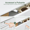 SoBuy FSR94-WG Scarpiera Salvaspazio Slim Mobiletto da Ingresso con 3 Ante a Ribalta Armadio Portascarpe Scarpiera Moderna per Ingresso, Corridoio o Camera 53x24x118cm Effetto Legno Invecchiato Bianco