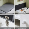 SoBuy FSR96-W Scarpiera da Ingresso Panca con 2 cuscini - Panca Contenitore Salvaspazio con Vano Portaoggetti - Bianco H34xL100xP48 cm - 136kg di Portata per Corridoio, Soggiorno, Camera da Letto