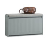 SoBuy FSR98-L-HG Panca Scarpiera da Ingresso - Scarpiera Salvaspazio Slim in Legno, Panca Contenitore per 6-8 Paia di Scarpe, 155kg di Carico, Grigio, 80x26x45cm