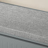 SoBuy FSR98-L-HG Panca Scarpiera da Ingresso - Scarpiera Salvaspazio Slim in Legno, Panca Contenitore per 6-8 Paia di Scarpe, 155kg di Carico, Grigio, 80x26x45cm