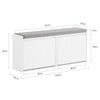 SoBuy Scarpiera 100x26x46cm FSR98-XL-W