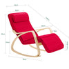 Собуи люлеещ се стол Релаксиране на фотьойл Червено фотьойл Регулируеми крака FST16-R