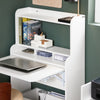 SoBuy Scrivania pieghevole con Scatola con Ruote 64x25x98 cm FWT105-W