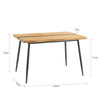 Sobuy Bamboo Table 120x60x75cm FWT72-надолу (копие)