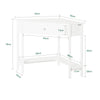 SoBuy Scrivania ad angolo 76x76x76cm FWT31-W