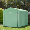 Sobuy Garden House, водоустойчива външна завеса, велосипед, пълнен с куки, гараж за велосипеди и инструменти, велосипедно депозит, място за съхранение, зелено, 159x219x165 cm, KLS11-L-L-GR-GR-GR