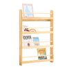 SoBuy KMB08-N Libreria Montessoriana per Bambini Libreria da Parete a 4 Ripiani Porta Libri Bambini Portagiochi Cameretta Naturale 80x12x118cm