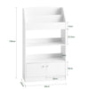 SoBuy Libreria per bambini 60x24x107cm KMB11-W