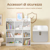 Sobuy KMB120-W Montessorian Bookshop for Childver