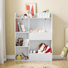 Sobuy KMB55 -K -W Монтесорски книжарница за деца - рафтове на борда с 5 отворени отделения - библиотека от земята за бяла спалня 80x34x104 cm