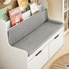 SoBuy Panca con libreria per bambini 100x45x70cm KMB66-W