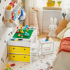 SoBuy Tavolo con 2 sgabelli per bambini 87x50x50cm KMB75-W