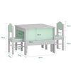 SoBuy Tavolo con 2 sedie per bambini 60x60x48cm KMB88-HG