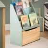 SoBuy KMB95-GR Libreria montessoriana per bambini Scaffale portagiochi con contenitore Portariviste Verde 62x30x80cm