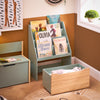 SoBuy KMB95-GR Libreria montessoriana per bambini Scaffale portagiochi con contenitore Portariviste Verde 62x30x80cm