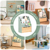 SoBuy KMB95-GR Libreria montessoriana per bambini Scaffale portagiochi con contenitore Portariviste Verde 62x30x80cm