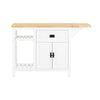 SoBuy Credenza con piano pieghevole in pino 145x60x95cm KNL06-WN