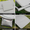 Sobuy Garden Deckchair люлеещ се фотьойл с облегалка и OGS28-HG сив джоб