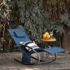 Sobuy Garden Deckchair люлее се фотьойл с глава за глава и OGS28-NB Tascine