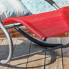 Sobuy Garden Deckchair люлеещ се фотьойл с облегалка и червен Tascine OGS28-R