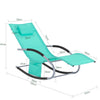 Sobuy Garden Deckchair люлее се фотьойл с подглавие и OGS28-TB Tascine