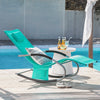 Sobuy Garden Deckchair люлее се фотьойл с подглавие и OGS28-TB Tascine