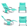 Sobuy Garden Deckchair люлее се фотьойл с подглавие и OGS28-TB Tascine