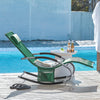 Sobuy Garden Deckchair люлее се фотьойл с подглавие и OGS28-WD Tascine