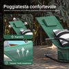 Sobuy Garden Deckchair люлее се фотьойл с подглавие и OGS28-WD Tascine