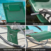 Sobuy Garden Deckchair люлее се фотьойл с подглавие и OGS28-WD Tascine