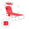 Sobuy 2 x Сгъваема възглавница възглавница и регулируем покрив 4 ъгли за повторно сгъстяване с червен организатор, OGS48-RX2