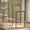 SoBuy OGT03-XL Tavolo Bar Alto 100cm - Set con Sgabelli o Sedie per Tavolo Classico, Penisola Industriale in MDF/Metallo per Cucina e Balcone