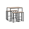 SoBuy Tavolo con 4 sgabelli 100x60x93cm OGT15-N