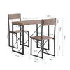 SoBuy Tavolo con 2 sedie 80x50x75cm OGT19-N