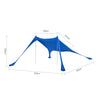 SoBuy Tenda da spiaggia 300x300x200cm OZT01-DB