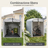 Pre-sale Sobuy SDA15-HG, Piastrelle da Giardino 35 Pezzi Pavimento per Esterno Ad Incastro Mattonelle per Esterno Antiscivolo per Balcone e Giardino Grigio 30.5x30.5x2 cm